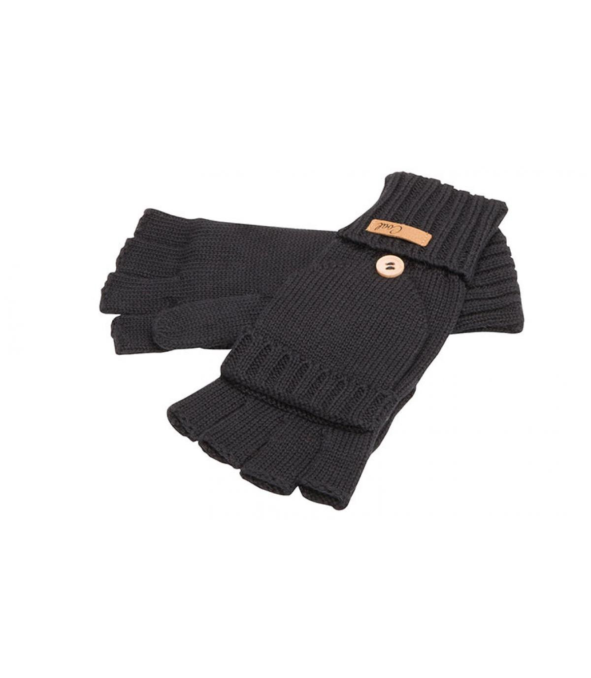 Black mitten gloves The Cameron Glove black